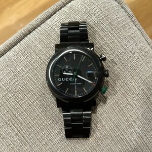 Black Steel Gucci Watch (like new)